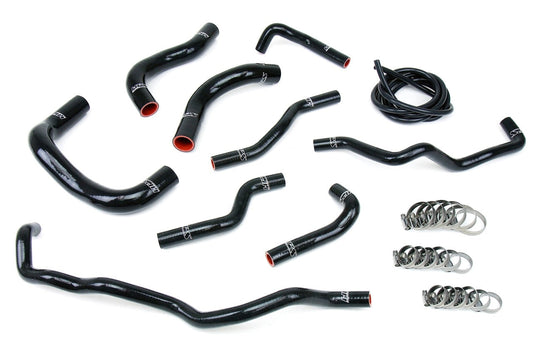 HPS Reinforced Black Silicone Radiator + Heater Hose Kit Coolant Scion 08-14 iQ 1.3L