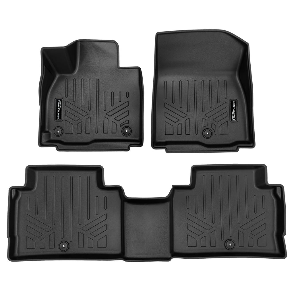 SMARTLINER Custom Fit Black For 2027 Kia Telluride Hybrid. Fits 7 Passenger Model
