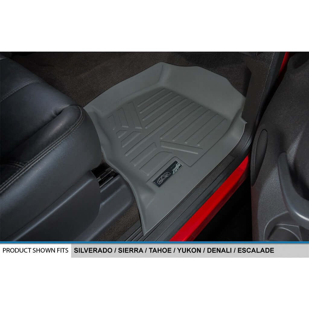 SMARTLINER Custom Fit Floor Liners For 2007-2013 Silverado/Sierra 1500/2500/3500 HD Extended Cab