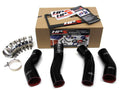 HPS Black Reinforced Silicone Intercooler Hose Kit Nissan 90-96 300ZX Twin Turbo
