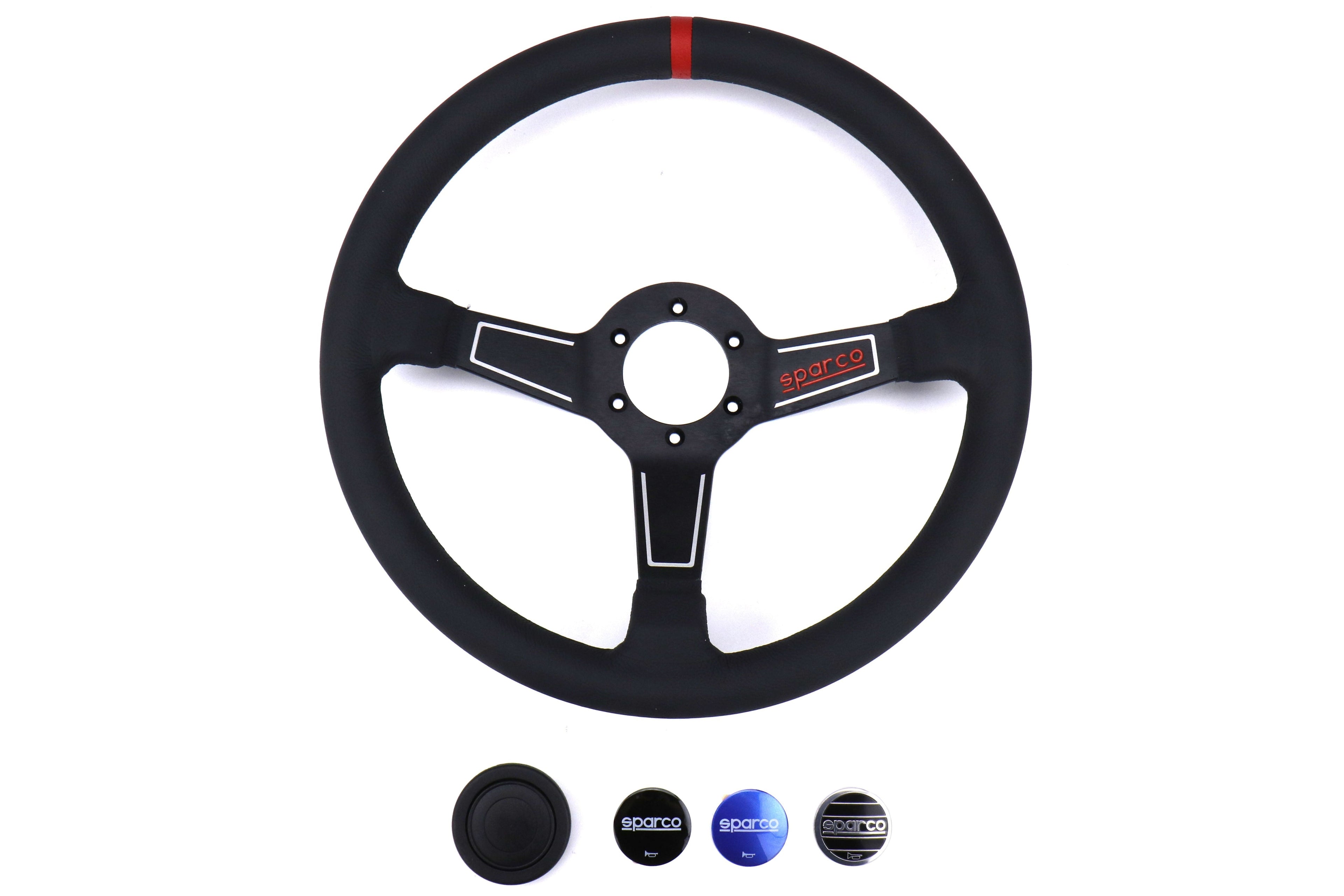 Sparco L575 Monza Leather Steering Wheel - Universal