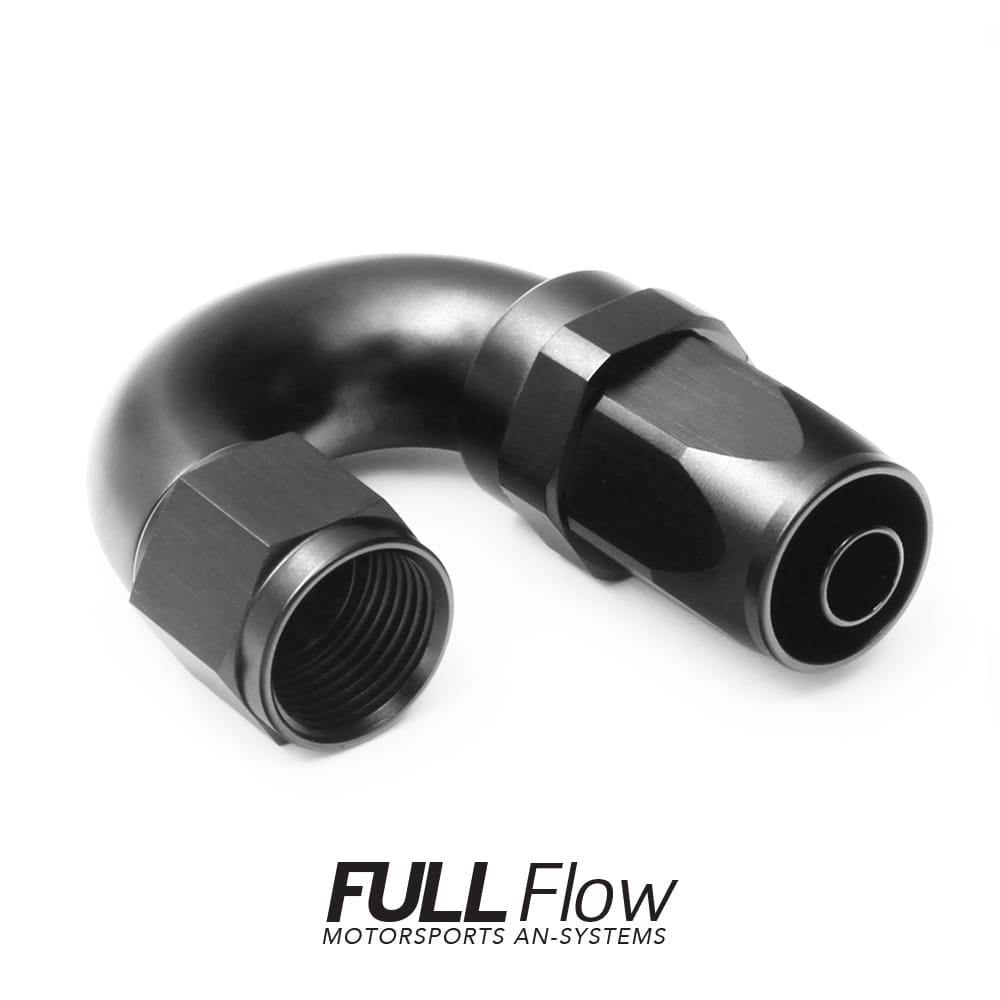 Nuke Performance Full Flow AN Hose End Fitting 180 Degree AN-12
