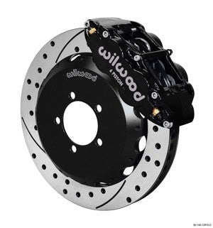 Wilwood FNSL6R 12.88in Front Kit Drilled / Slotted Black - 2013-2021 Scion FR-S / Subaru BRZ / Toyota 86