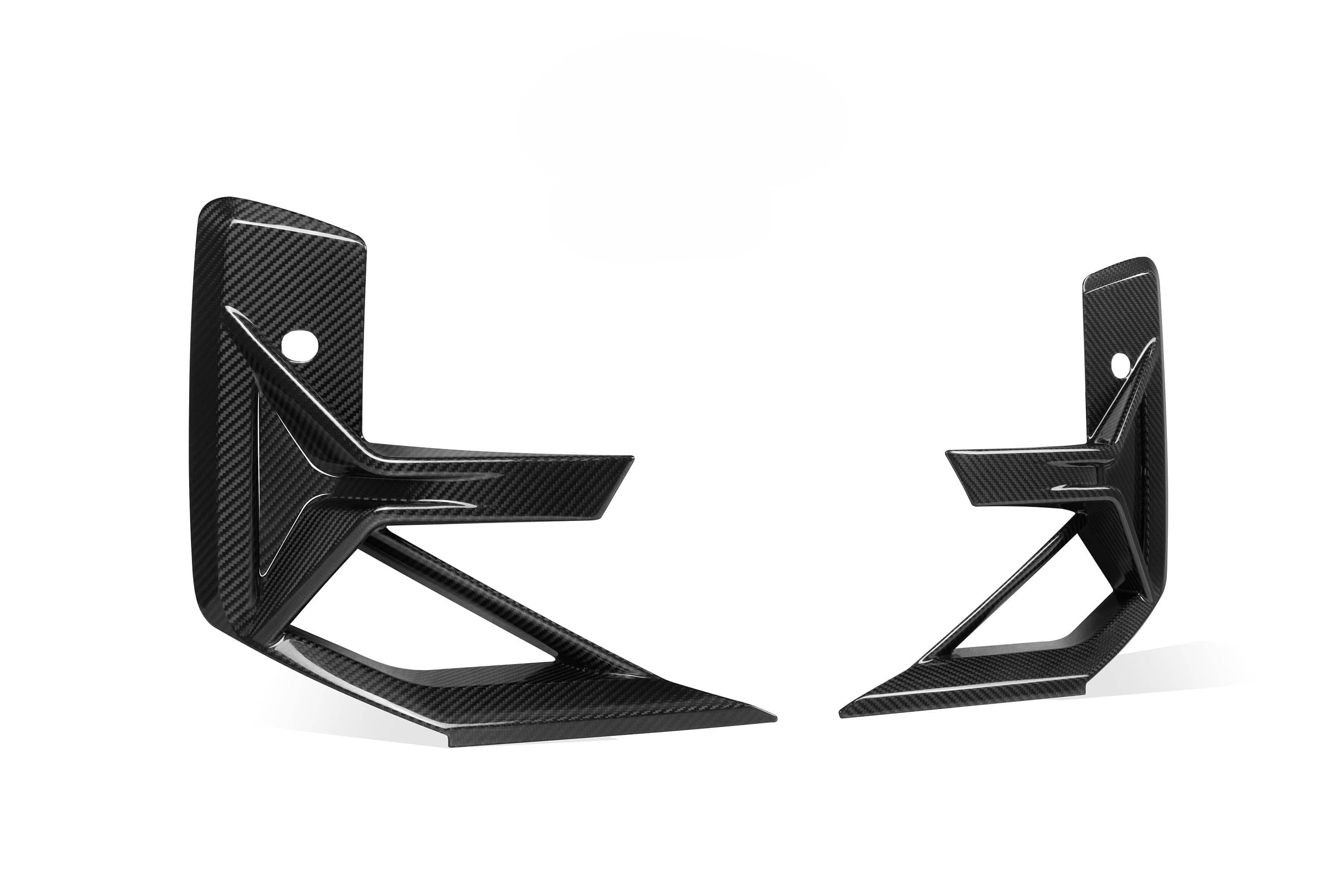 F97 X3M LCI SQ Style Dry Carbon Front Bumper Canards