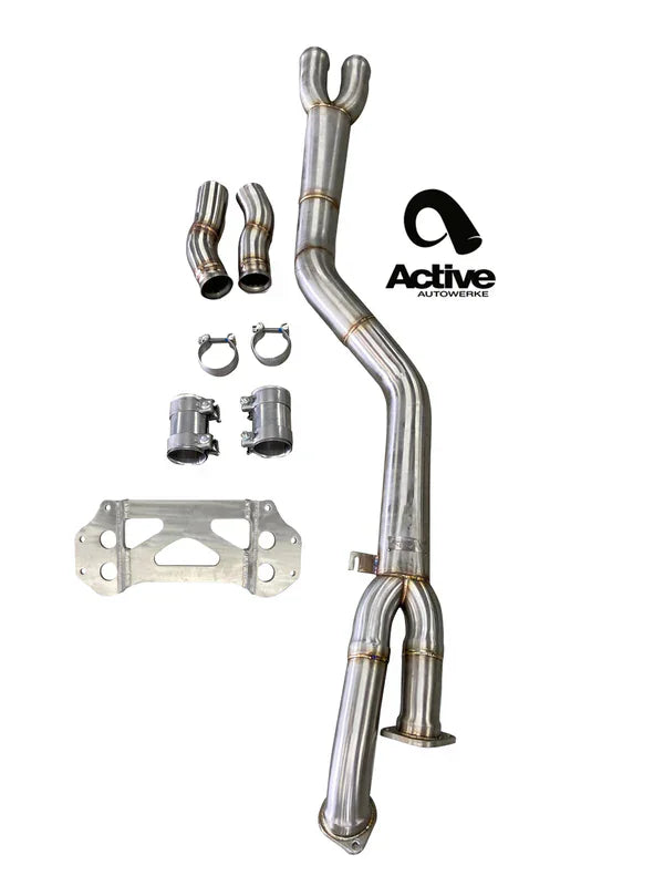 Active Autowerke G80/G82 M3/M4 Signature Single Mid-Pipe w/ G-Brace | Kies Motorsports