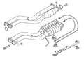 Active Autowerke BMW E46 M3 Exhaust SECTION 1 with 100 CELL Hi Flow Catalysts by BMW Tuner