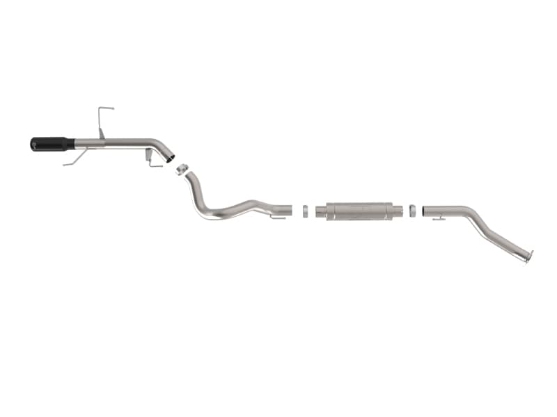 aFe 22-26 Toyota Land Cruiser (J300) Vulcan Series 3in Stainless Steel Exhaust System w/ Black Tip