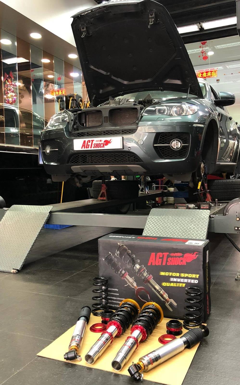 AGT Shock 2008-2014 E71 X6 Front/ Rear: Inverted Fork-Front Spring Rate: 12K210 Rear Spring Rate: 10K220