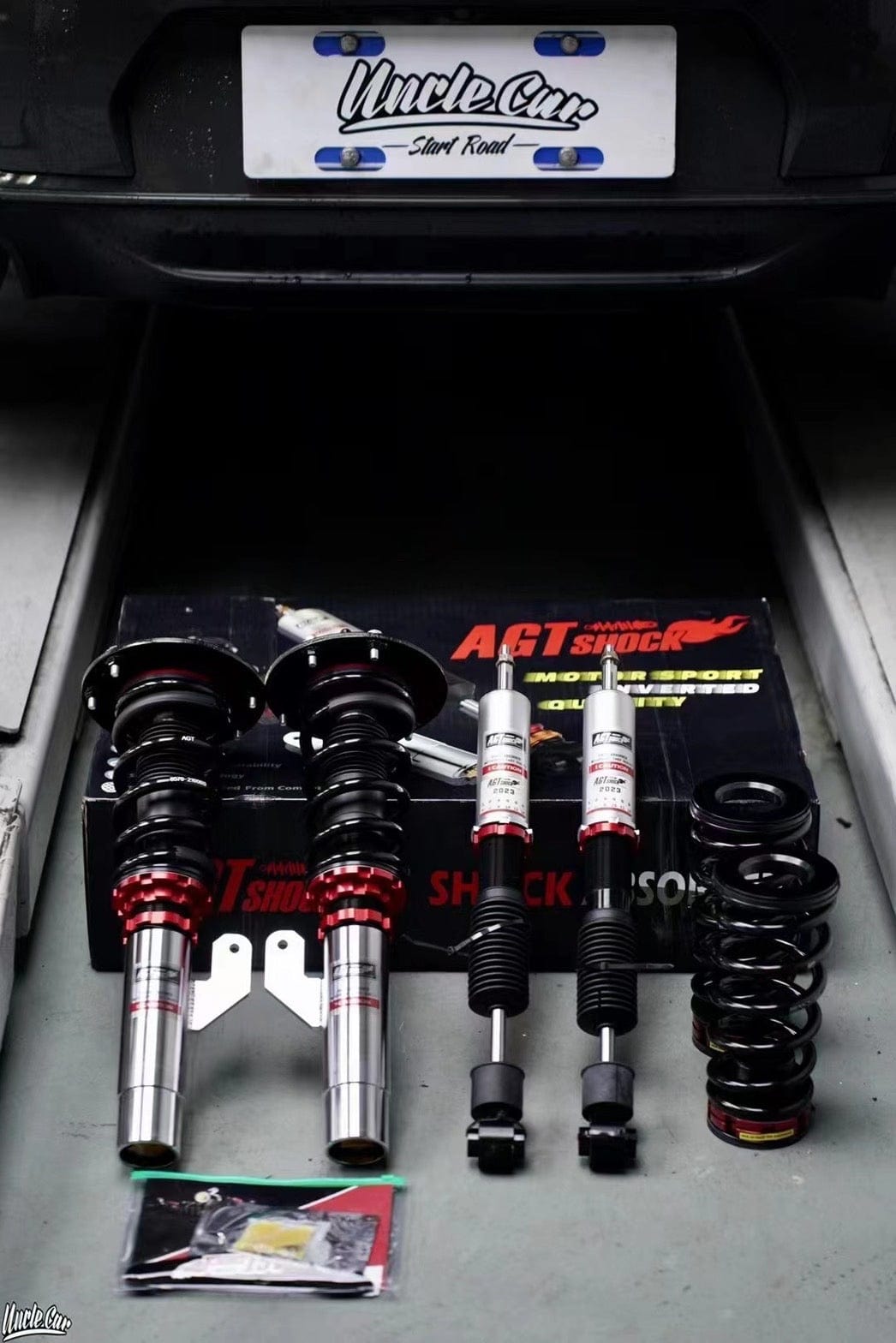 AGT Shock 2018+ F39 X2 MK1 Front Inverted Fork/Rear Flip-Front Spring Rate: 7K190 Rear Spring Rate: 6K180