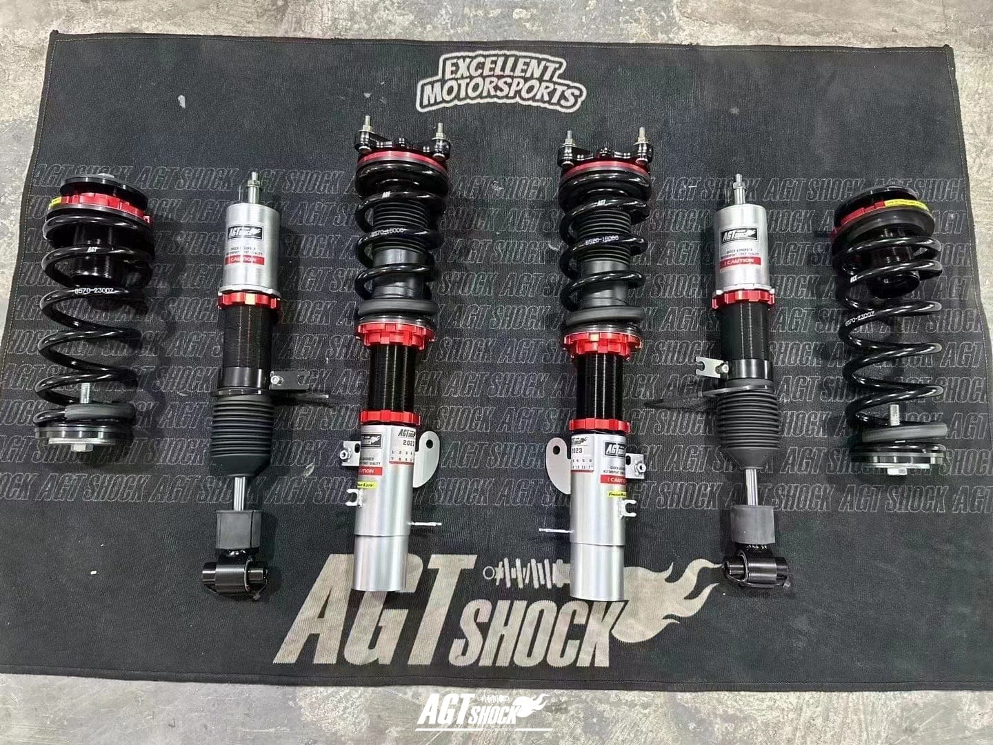 AGT Shock 2018+ G29 RWD Z4 Front Inverted Fork/Rear Flip-Front Spring Rate: 6K180 Rear Spring Rate: 7K230