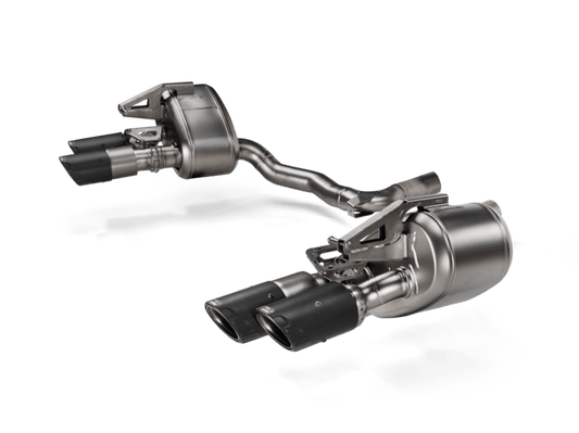 Akrapovic 2024+ Porsche Panamera Slip-On Line (Titanium) w/ Carbon Tips: Requires V6 or V8 fit kit