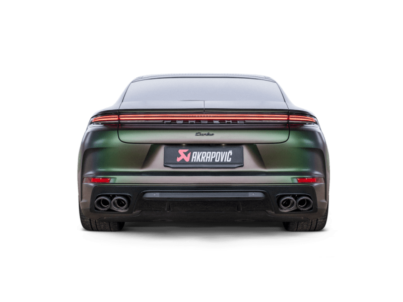 Akrapovic 2024+ Porsche Panamera Slip-On Line (Titanium) w/ Carbon Tips: Requires V6 or V8 fit kit