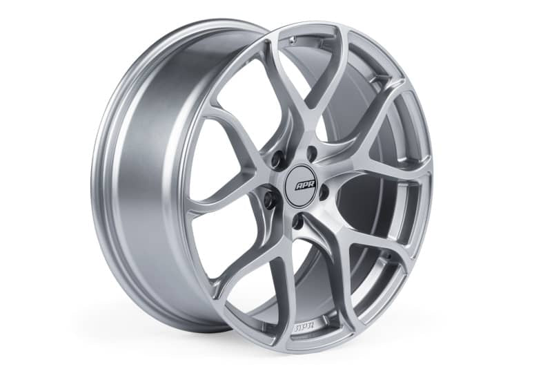 APR A01 Flow Formed - 19x8.5 - 5x112 - ET45 - 66.5mm Center Bore - Hyper Silver Wheel