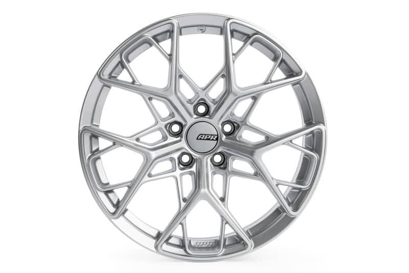 APR A02 Flow Formed - 19x8.5 - 5x112 - ET45 - 66.5mm Center Bore - Hyper Silver Wheel