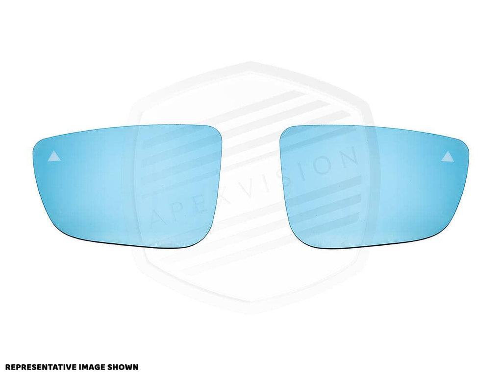 ApexVision Blue Tinted Side View Mirror Glass Set - BMW E82/ E88 1-Series Pre-LCI
