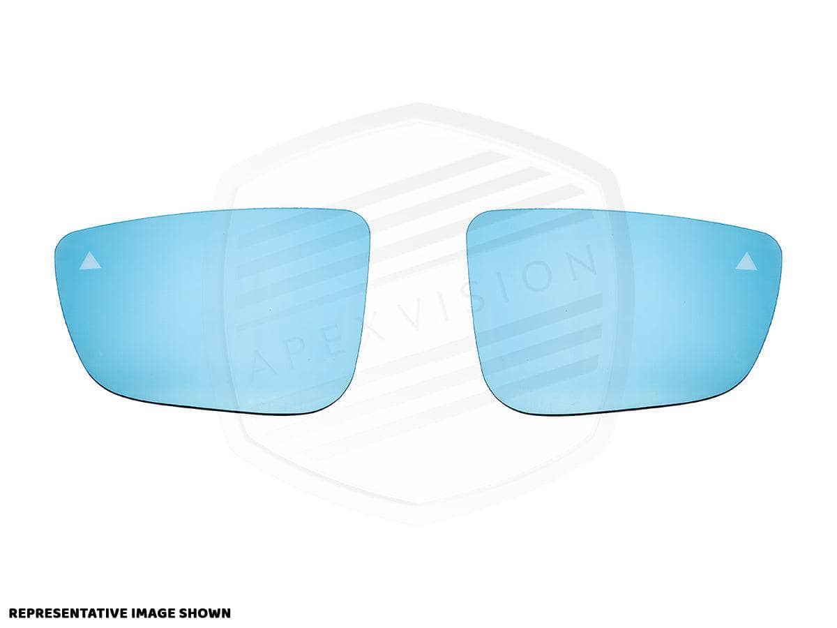 ApexVision Blue Tinted Side View Mirror Glass Set - BMW E82/ E88 1-Series Pre-LCI