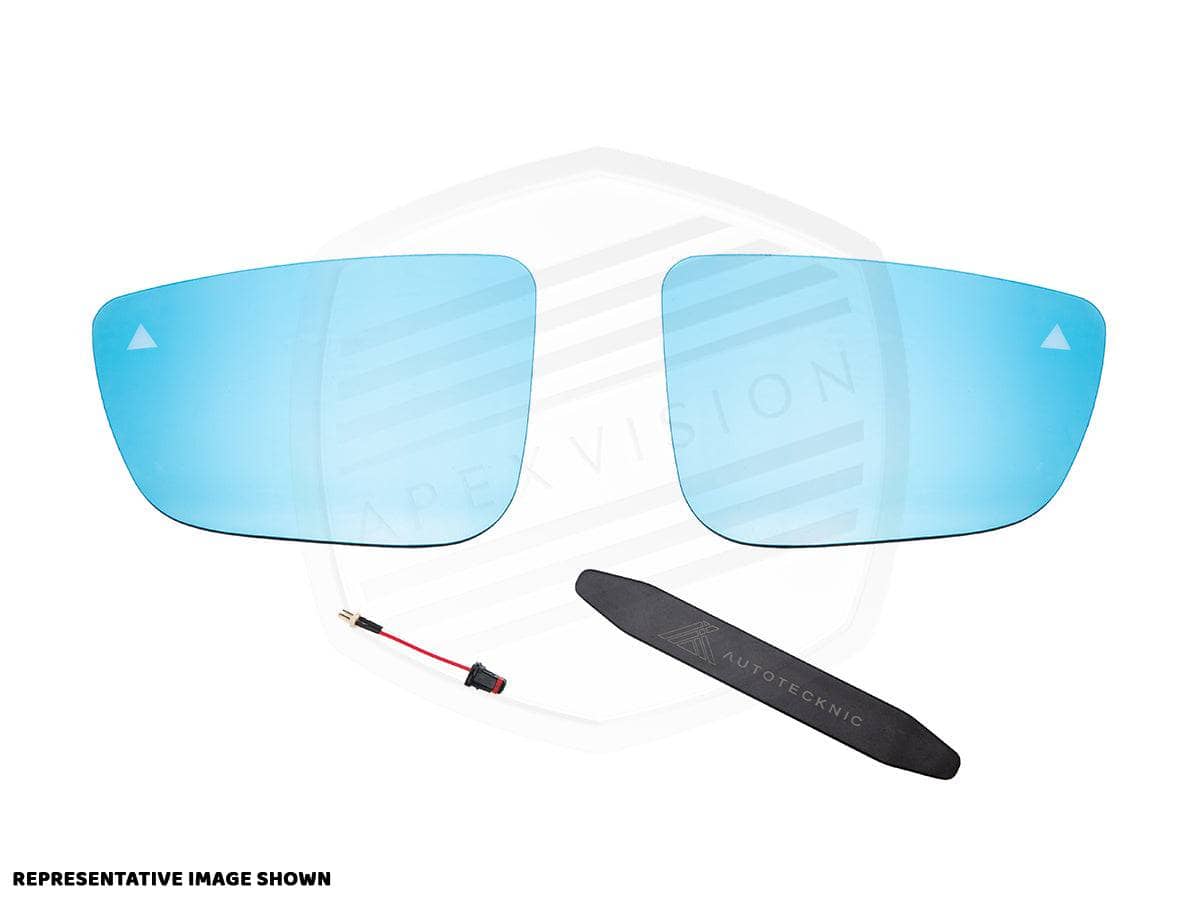 ApexVision Blue Tinted Side View Mirror Glass Set - BMW F15 X5 | F16 X6