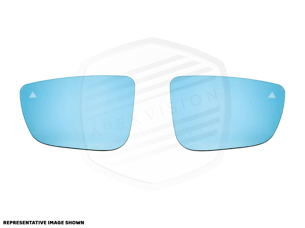 ApexVision Blue Tinted Side View Mirror Glass Set w/ Defrost - Honda S2000 (AP1/AP2)