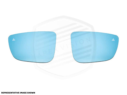 ApexVision Blue Tinted Side View Mirror Glass Set w/ Defrost - Honda S2000 (AP1/AP2)