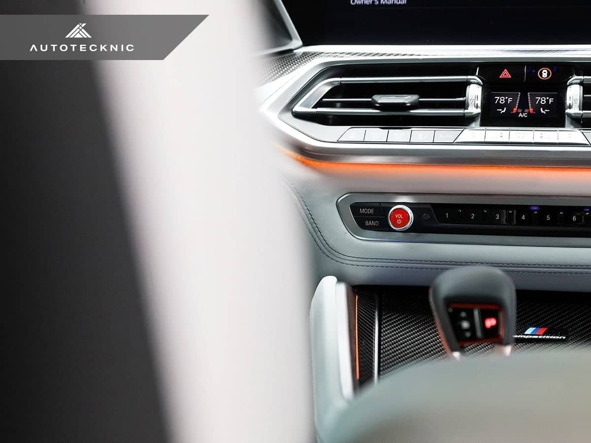 AutoTecknic Bright Red Audio Volume Button - BMW G01 X3 | G02 X4 LCI 2022–2024