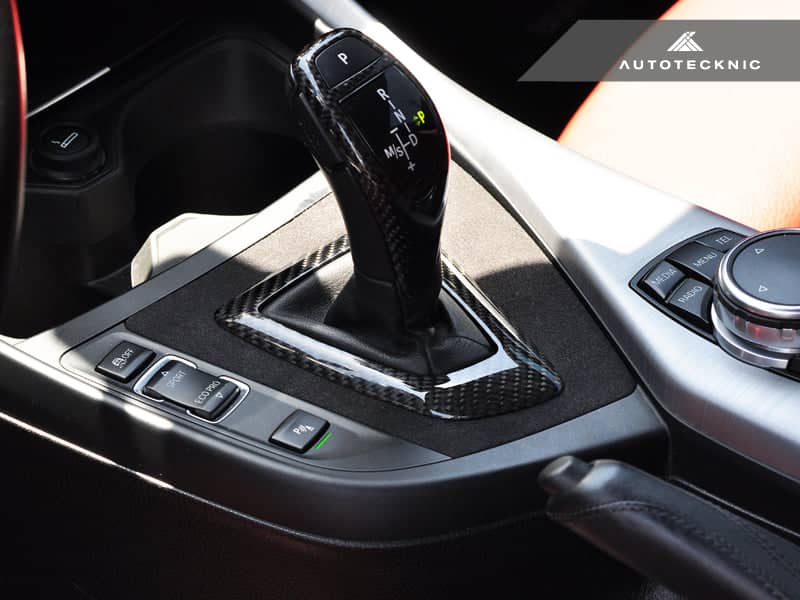 AutoTecknic Carbon Alcantara Shift Console Trim - BMW F87 M2 | F20 1-Series | F22 2-Series
