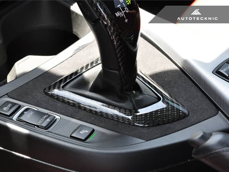 AutoTecknic Carbon Alcantara Shift Console Trim - BMW F87 M2 | F20 1-Series | F22 2-Series