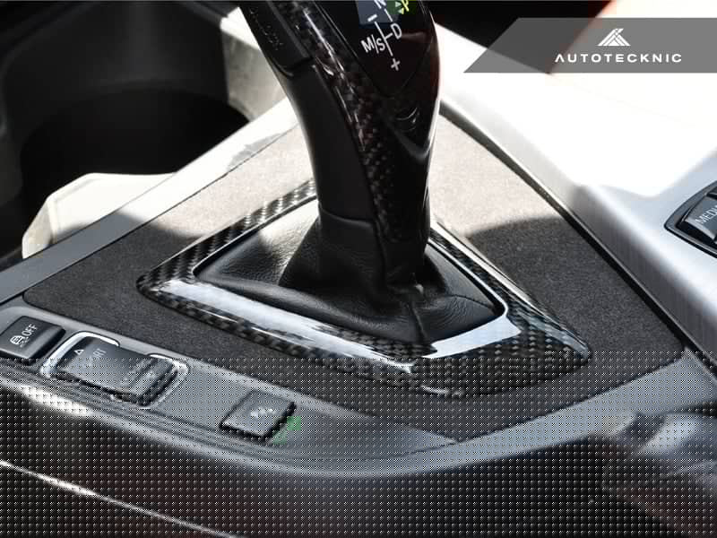 AutoTecknic Carbon Alcantara Shift Console Trim - BMW F87 M2 | F20 1-Series | F22 2-Series