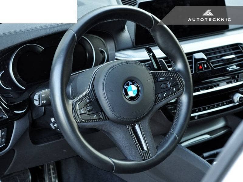 AutoTecknic Carbon Alcantara Steering Wheel Trim - BMW F97 X3M | F98 X4M