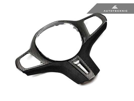 AutoTecknic Carbon Alcantara Steering Wheel Trim - BMW F40 1-Series