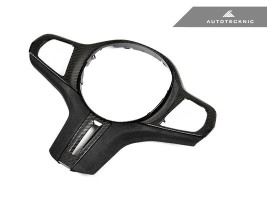 AutoTecknic Carbon Alcantara Steering Wheel Trim - BMW F95 X5M | F96 X6M