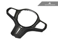 AutoTecknic Carbon Alcantara Steering Wheel Trim - BMW F95 X5M | F96 X6M