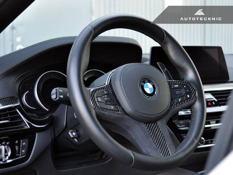 AutoTecknic Carbon Alcantara Steering Wheel Trim - BMW G11/ G12 7-Series