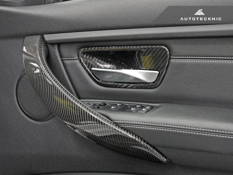 AutoTecknic Carbon Door Grip Handle Trim Set - BMW F30 3-Series | F32 4-Series