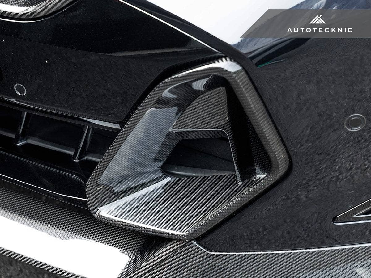 AutoTecknic Carbon Fiber Front Bumper Air Vent Set - BMW G06 X6 M-Sport LCI