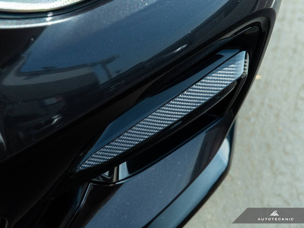 AutoTecknic Carbon Fiber Front Bumper Trim Set - BMW G01 X3 | G02 X4 M40I Pre-LCI