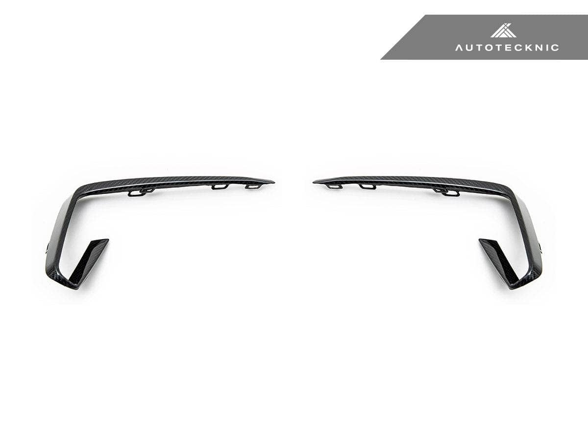 AutoTecknic Carbon Fiber Front Bumper Trim Set - BMW G01 X3 | G02 X4 M40I Pre-LCI