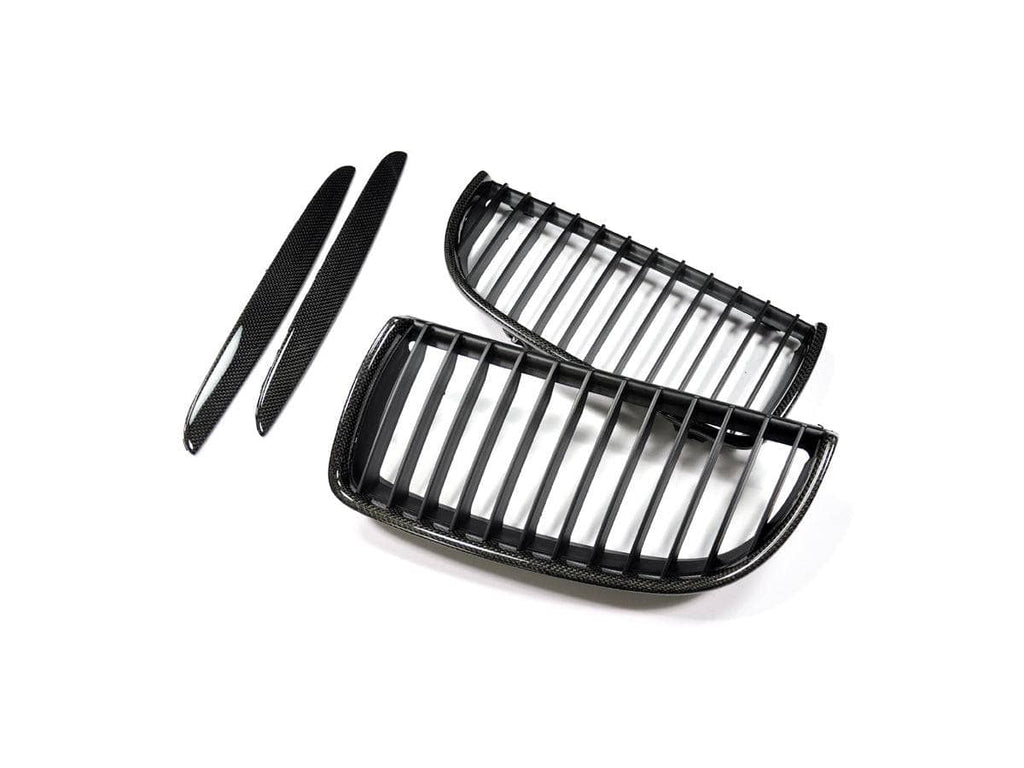 AutoTecknic Carbon Fiber Front Grille Set - BMW E90 Sedan | E91 Wagon | 3-Series