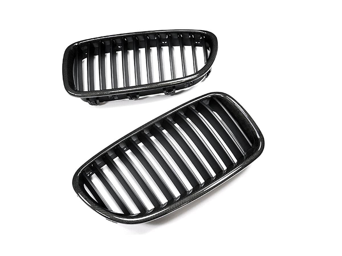 AutoTecknic Carbon Fiber Front Grille Set - BMW F10 Sedan | F11 Wagon | 5-Series