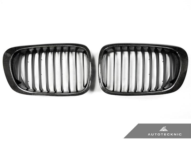 AutoTecknic Carbon Fiber Front Grille Set - BMW E46 3-Series Coupe Pre-Facelift | M3