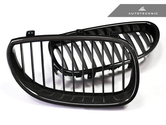AutoTecknic Carbon Fiber Front Grille Set - BMW E60 Sedan | E61 Wagon | 5-Series Including M5