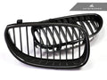 AutoTecknic Carbon Fiber Front Grille Set - BMW E60 Sedan | E61 Wagon | 5-Series Including M5