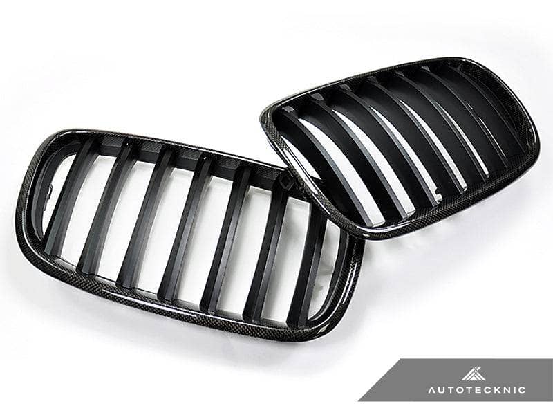 AutoTecknic Carbon Fiber Front Grille Set - BMW E70 X5 | X5M | E71 X6 | X6M