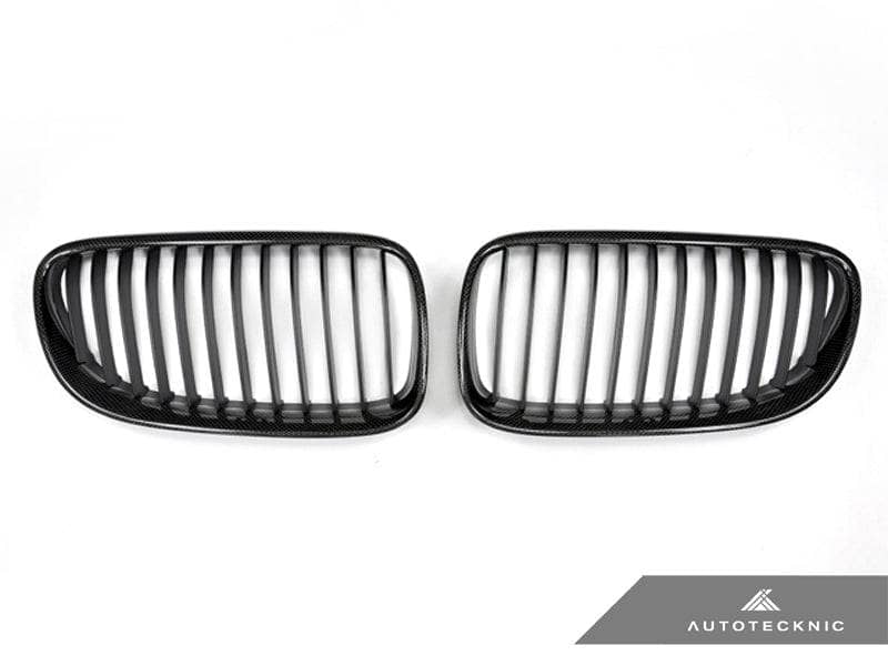 AutoTecknic Carbon Fiber Front Grille Set - BMW E92 Coupe | E93 Cabrio | 3-Series LCI