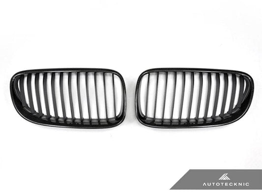 AutoTecknic Carbon Fiber Front Grille Set - BMW E92 Coupe | E93 Cabrio | 3-Series LCI