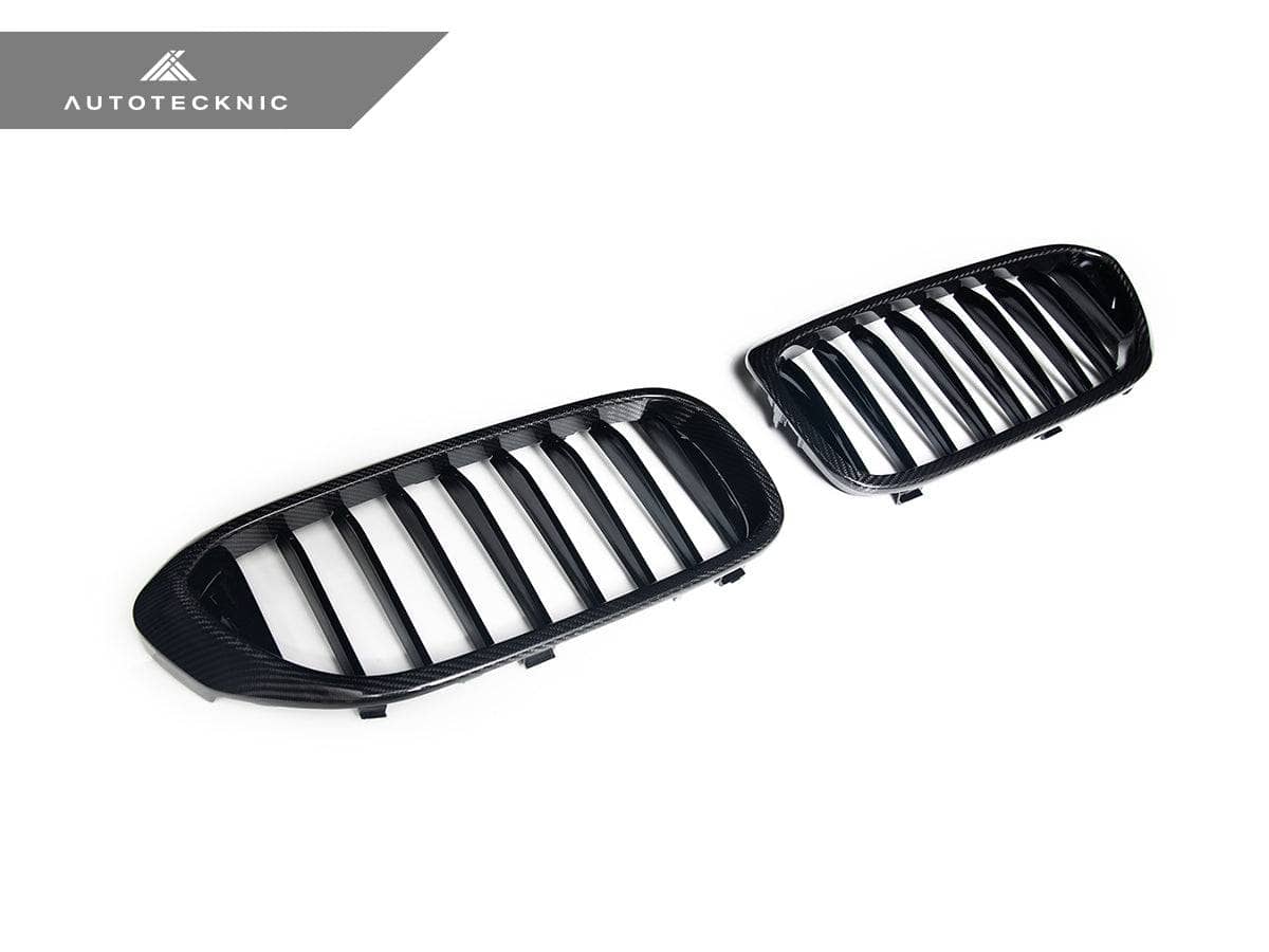 AutoTecknic Carbon Fiber Front Grille Set - BMW G30 5-Series Pre-LCI