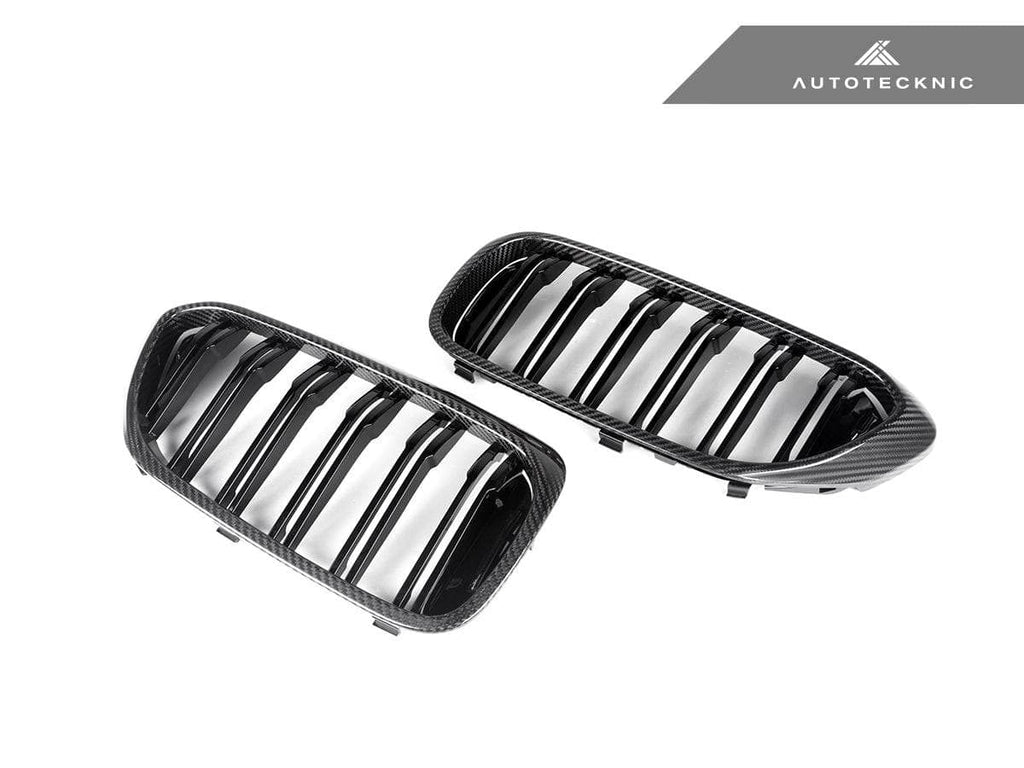 AutoTecknic Carbon Fiber Front Grille Set - BMW G30 5-Series Pre-LCI