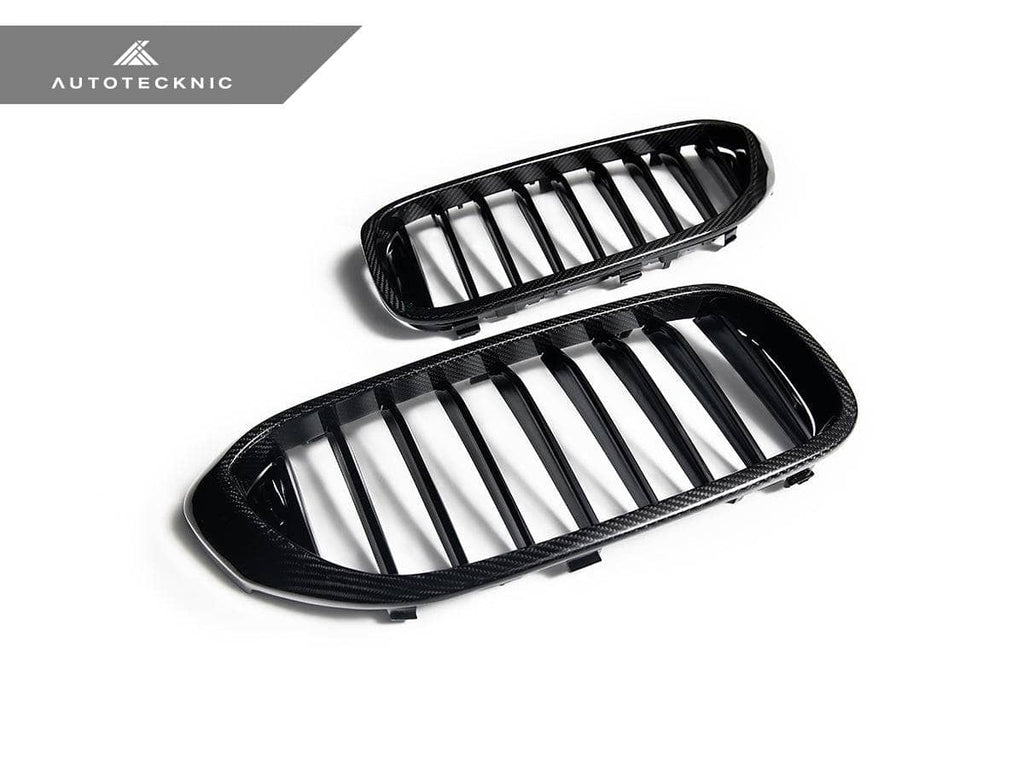 AutoTecknic Carbon Fiber Front Grille Set - BMW G30 5-Series Pre-LCI