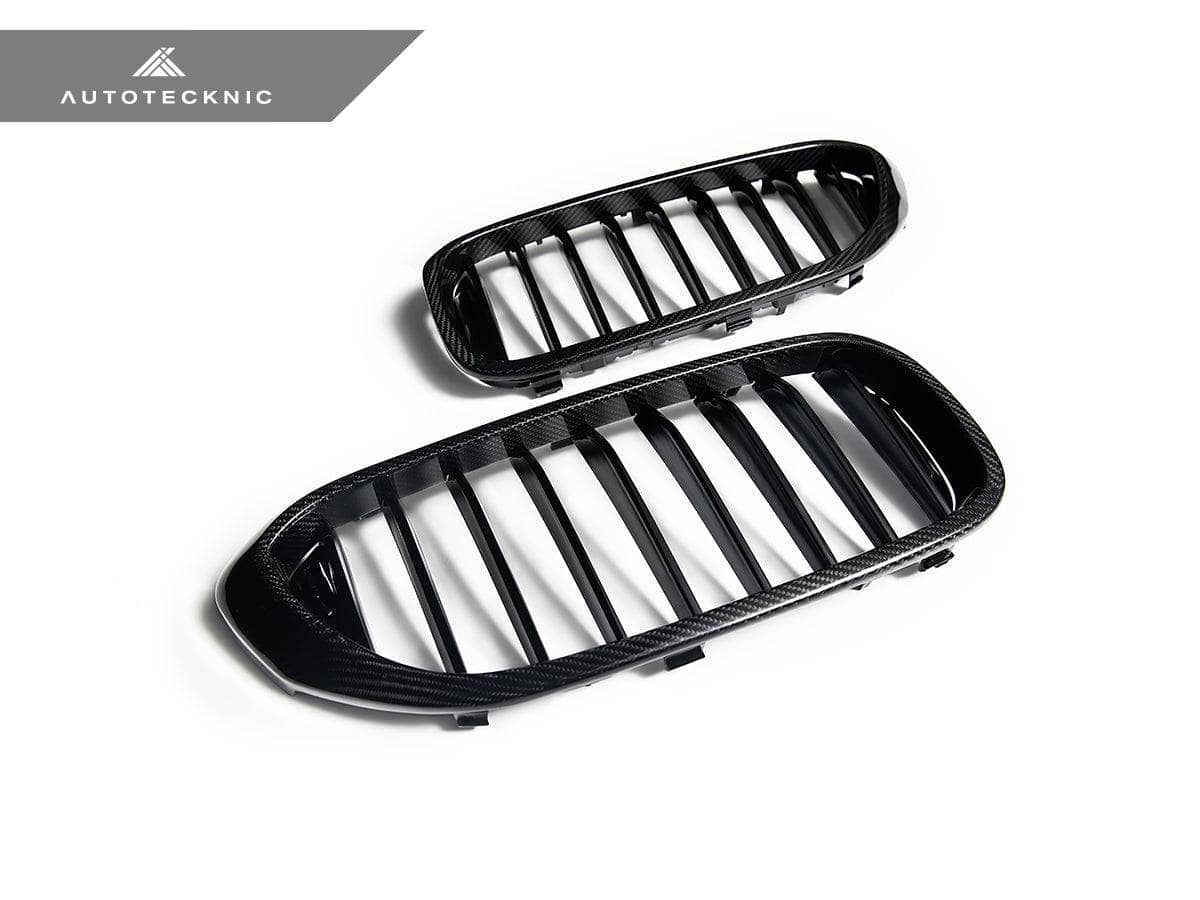 AutoTecknic Carbon Fiber Front Grille Set - BMW G30 5-Series Pre-LCI