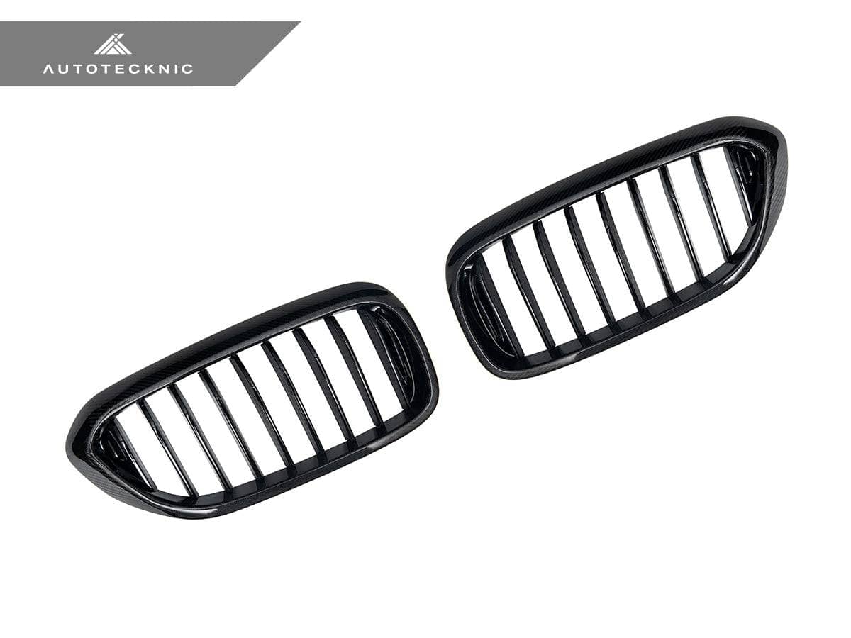 AutoTecknic Carbon Fiber Front Grille Set - BMW G30 5-Series Pre-LCI