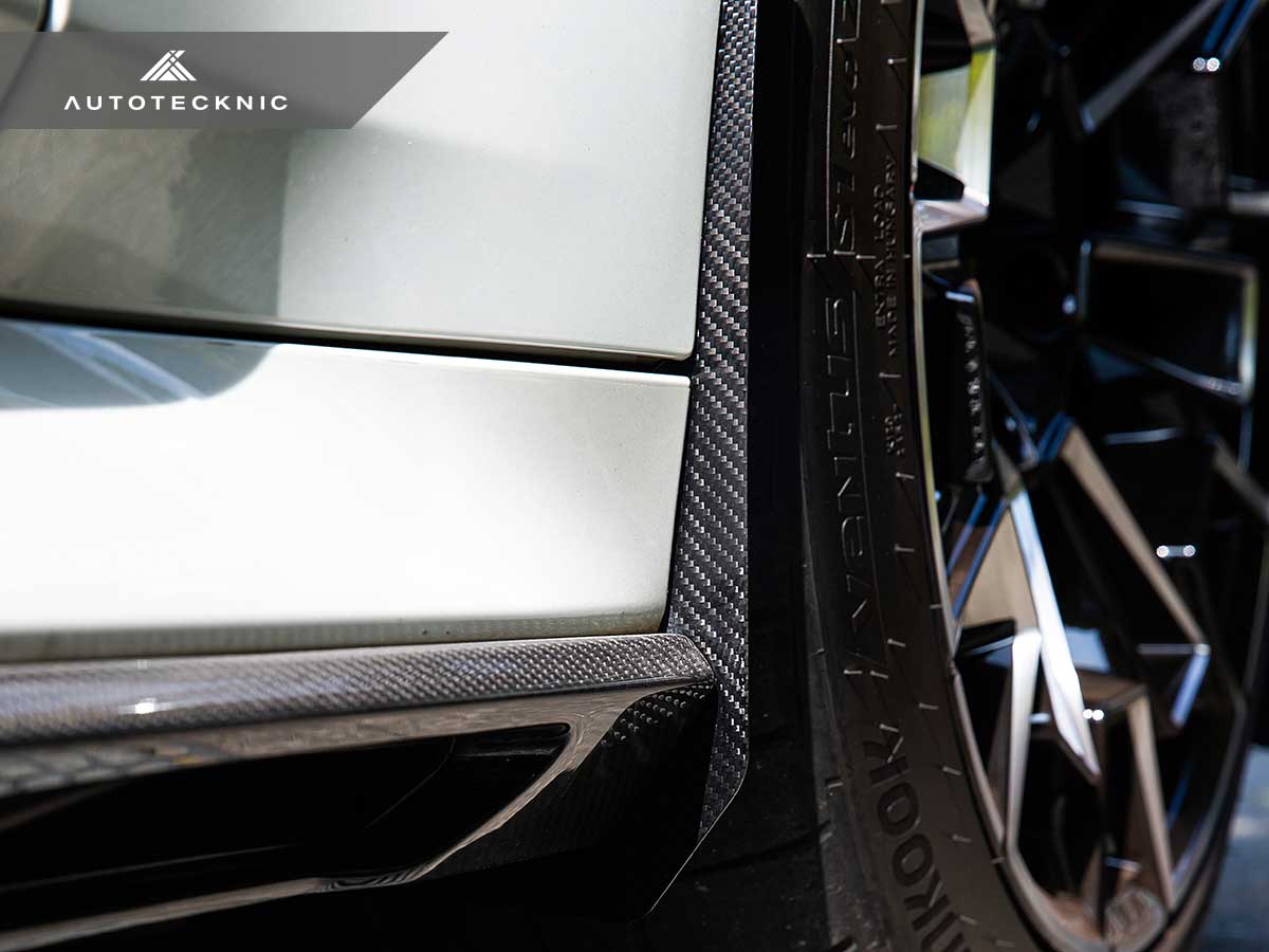 AutoTecknic Carbon Fiber Front Splash Guards - BMW G90/ G99 M5